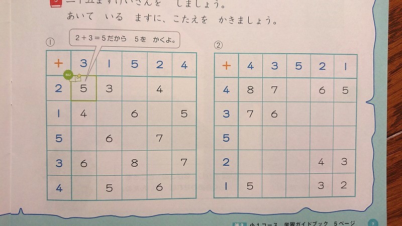 お試し算数ワークマス計算